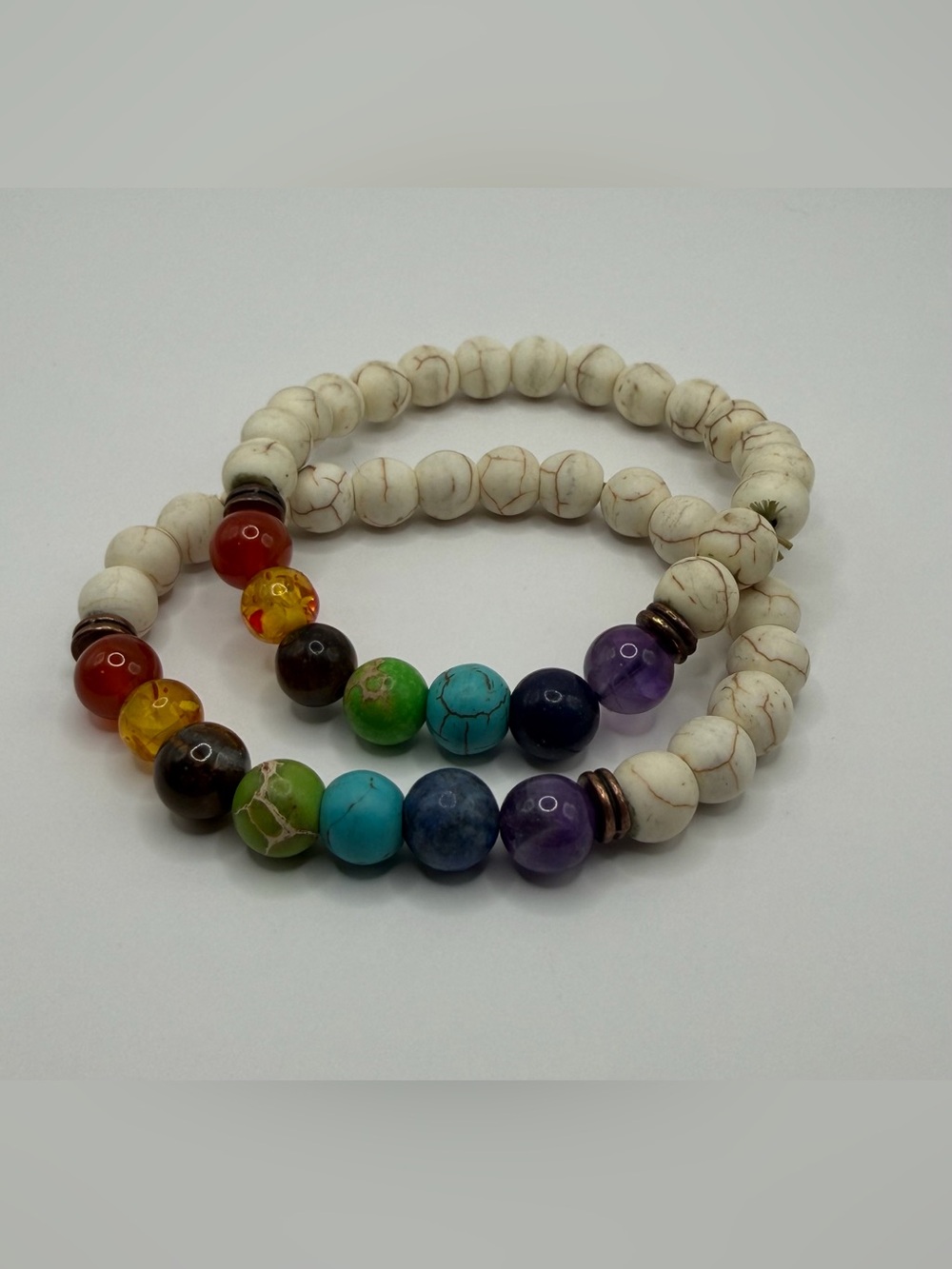Chakra Stretchy Bracelets - Set Of 2